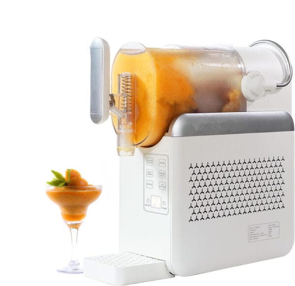 Home slushie machine & soft serve maker: 6 presets, no ice, auto-clean, quick-freeze margaritas/frappés/milkshakes