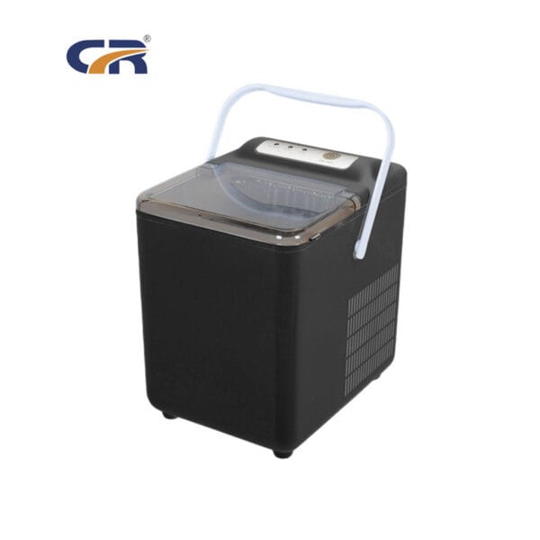 Portable ice maker (car-mounted/household): 26L/24h, 6-8min cubes, self-cleaning, ice blue + scoop/basket (for home/outdoor/car)